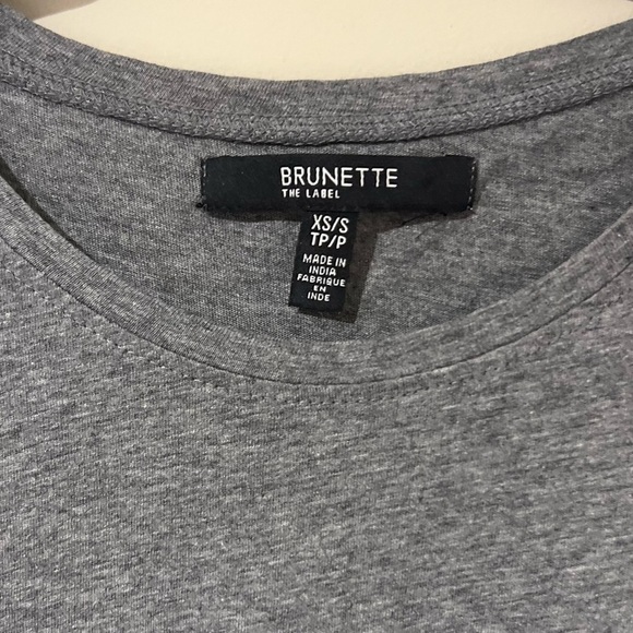 Brunette the Label Blonde Logo Muscle Tank Top - XS/S in Grey - Picture 5 of 5